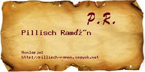 Pillisch Ramón névjegykártya